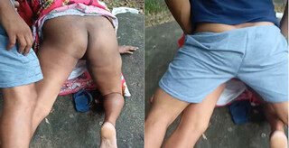 Village Randi Outdoor Fucking for Money in Doggystyle