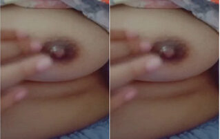Desi Bhabhi Shows Nude Body and Bathing in Red Nighty