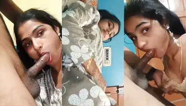 MMS of Slim Desi Wife Sucking Husband's Cock Like a Pro