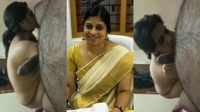 Mallu Teacher MMS Nude Blowjob on Principal's Hard Cock