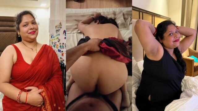Noida Chubby Bhabhi Threesome Fucking Hubby and Lover MMS